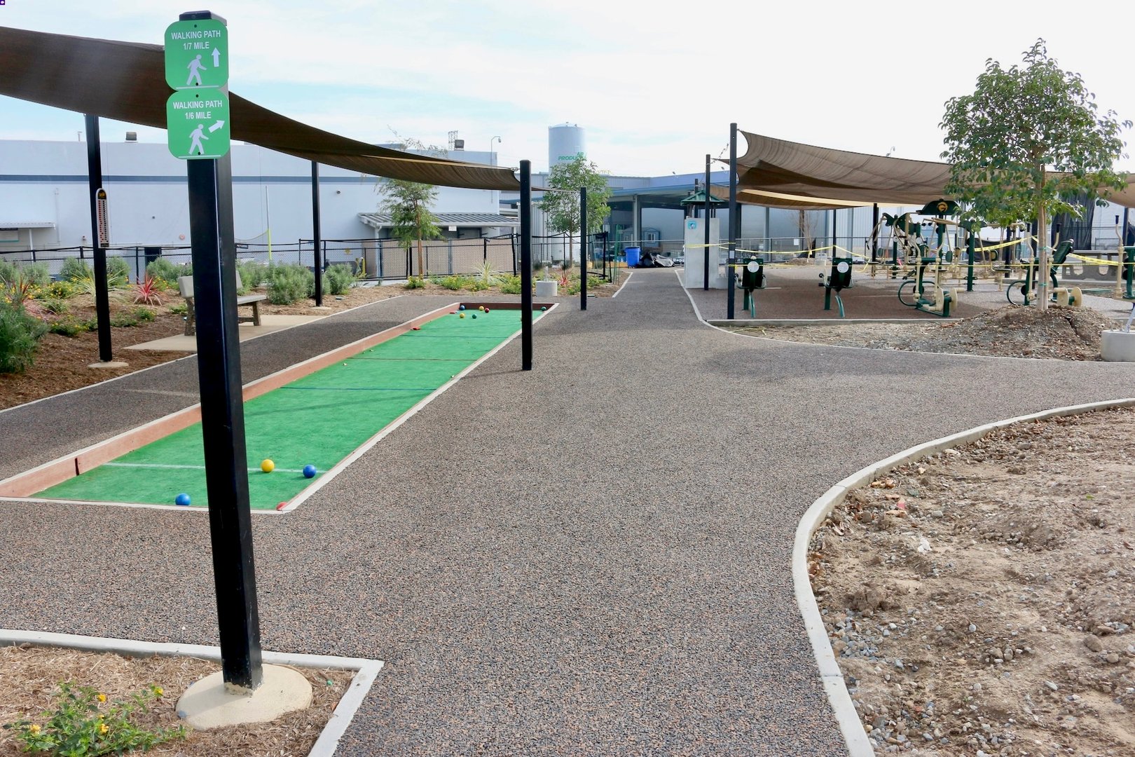 Rubber paving project