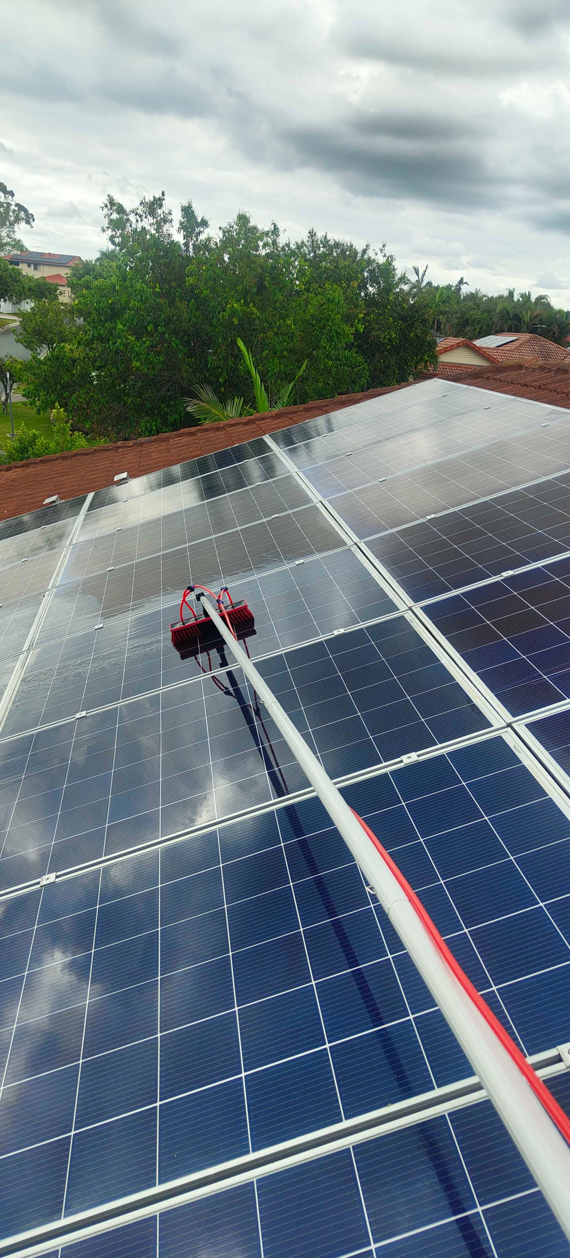 Solar panel cleaning services