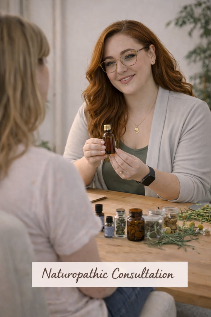 Naturopathic consultation with natural remedies