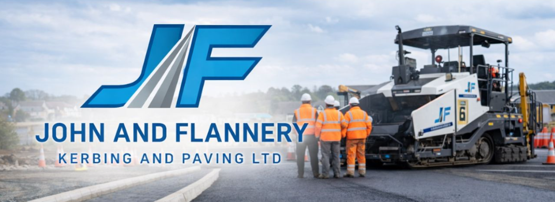 Paving construction team