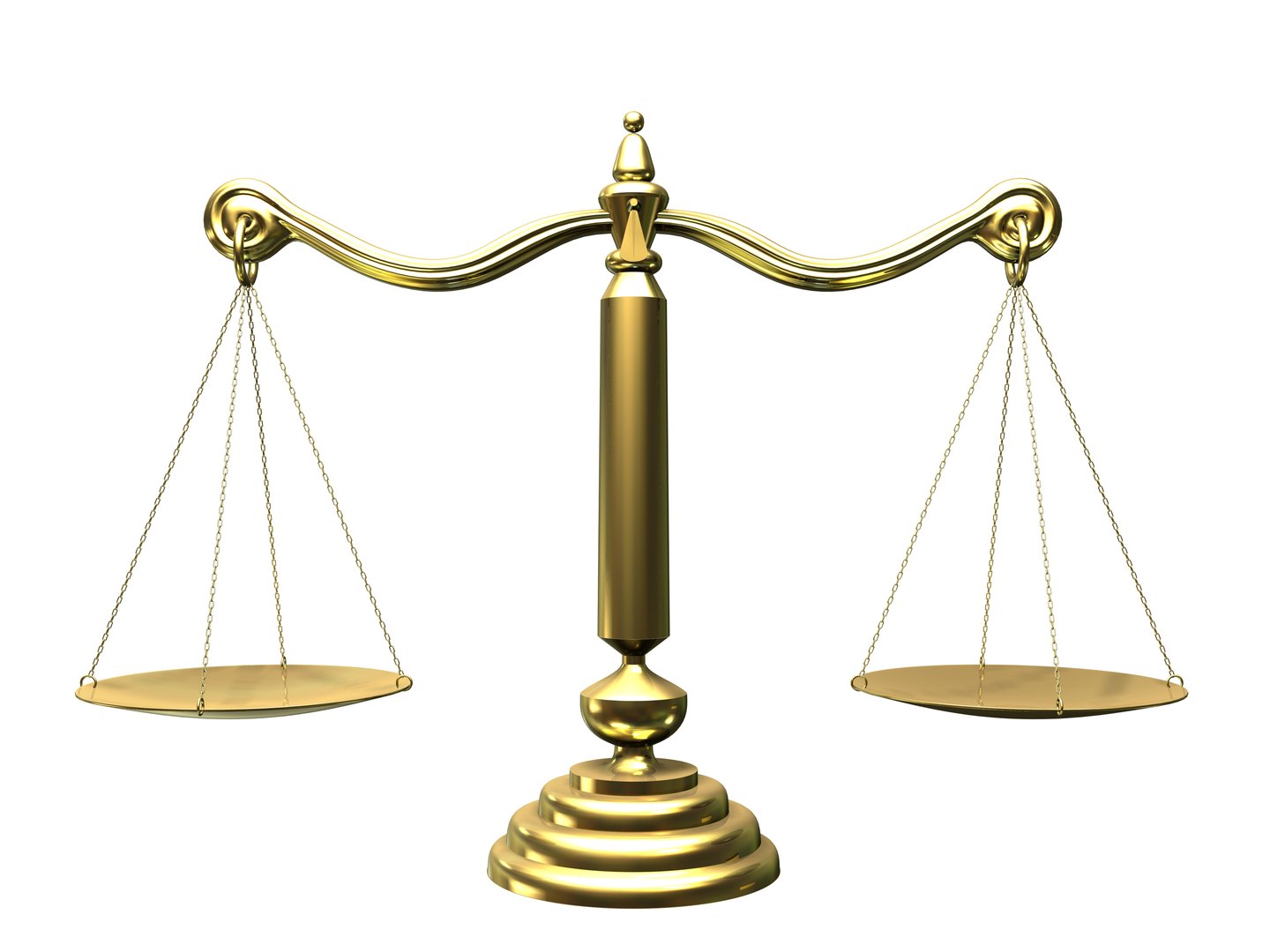 3d rendered golden scale