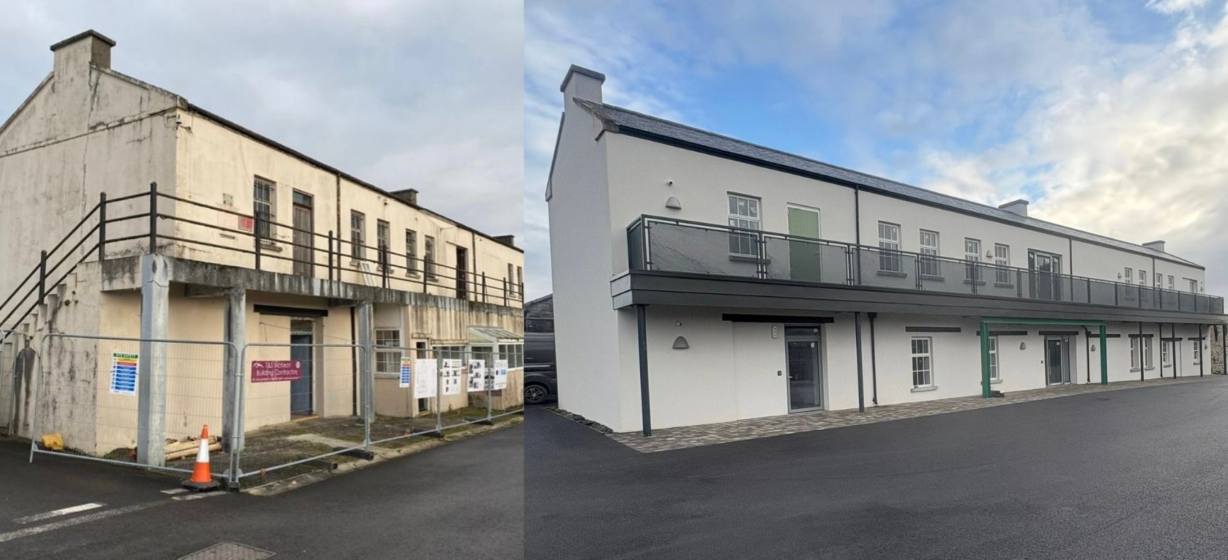 Before:After Old Connoly Barracks