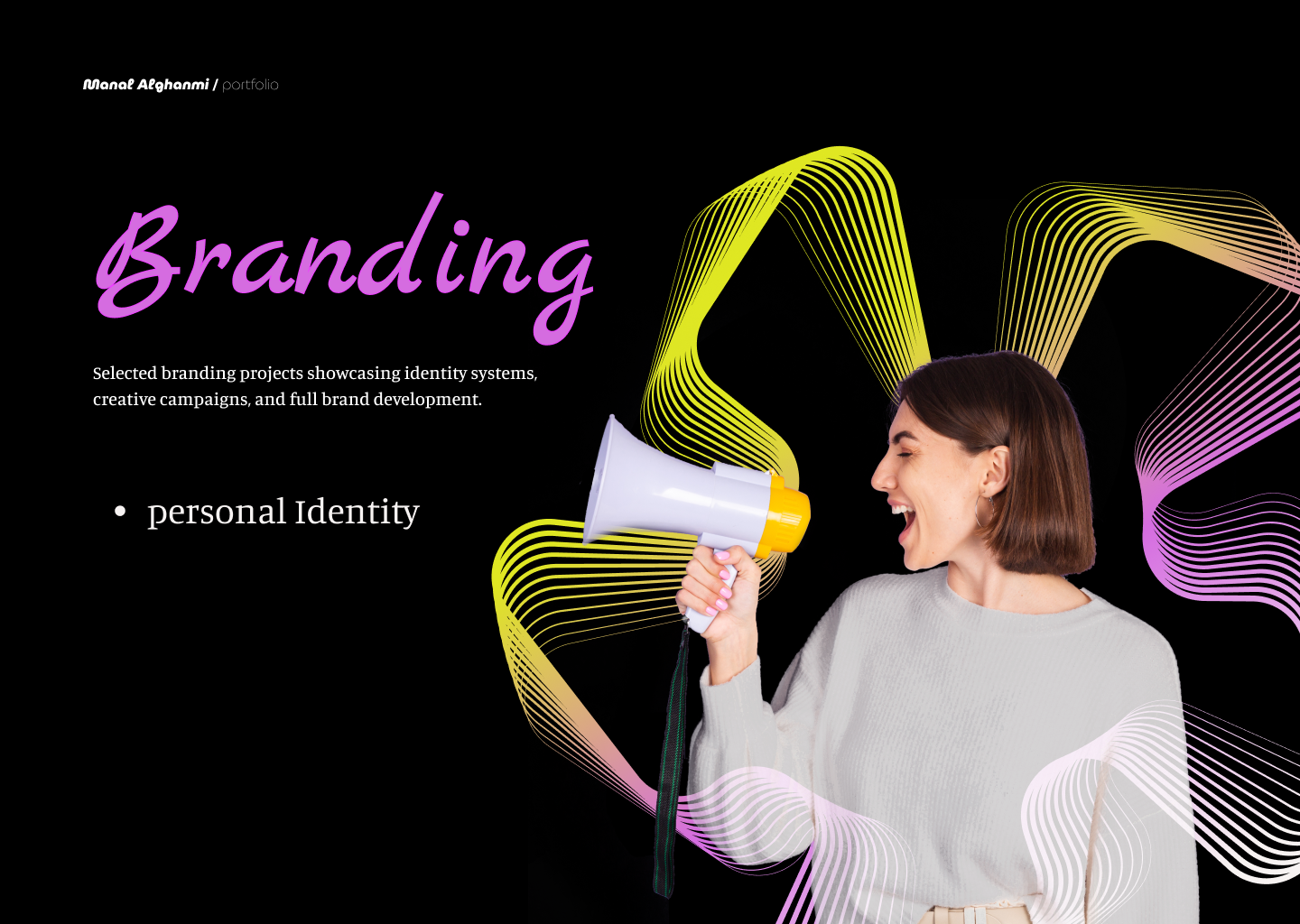 Personal brand identity branding design