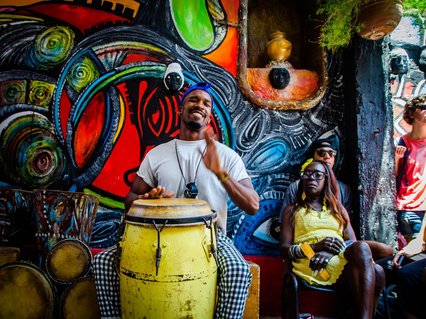 Vibrant Caribbean music festival crowd enjoying live performance
