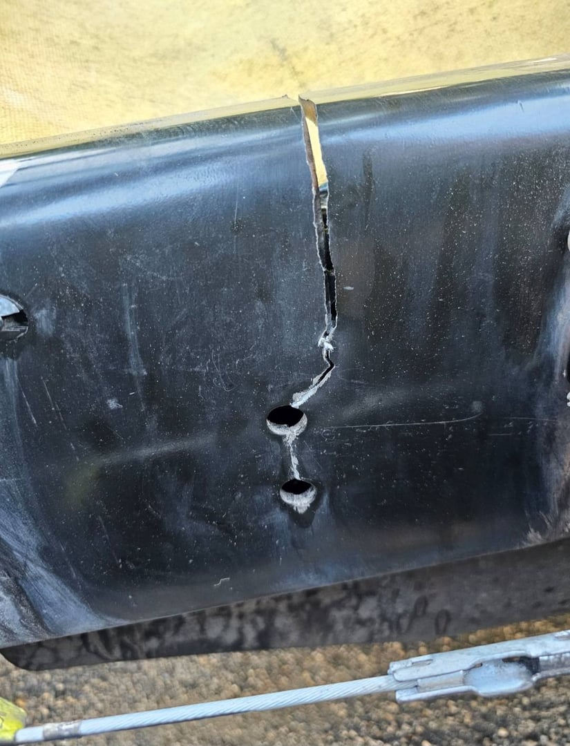 Welding project before repair