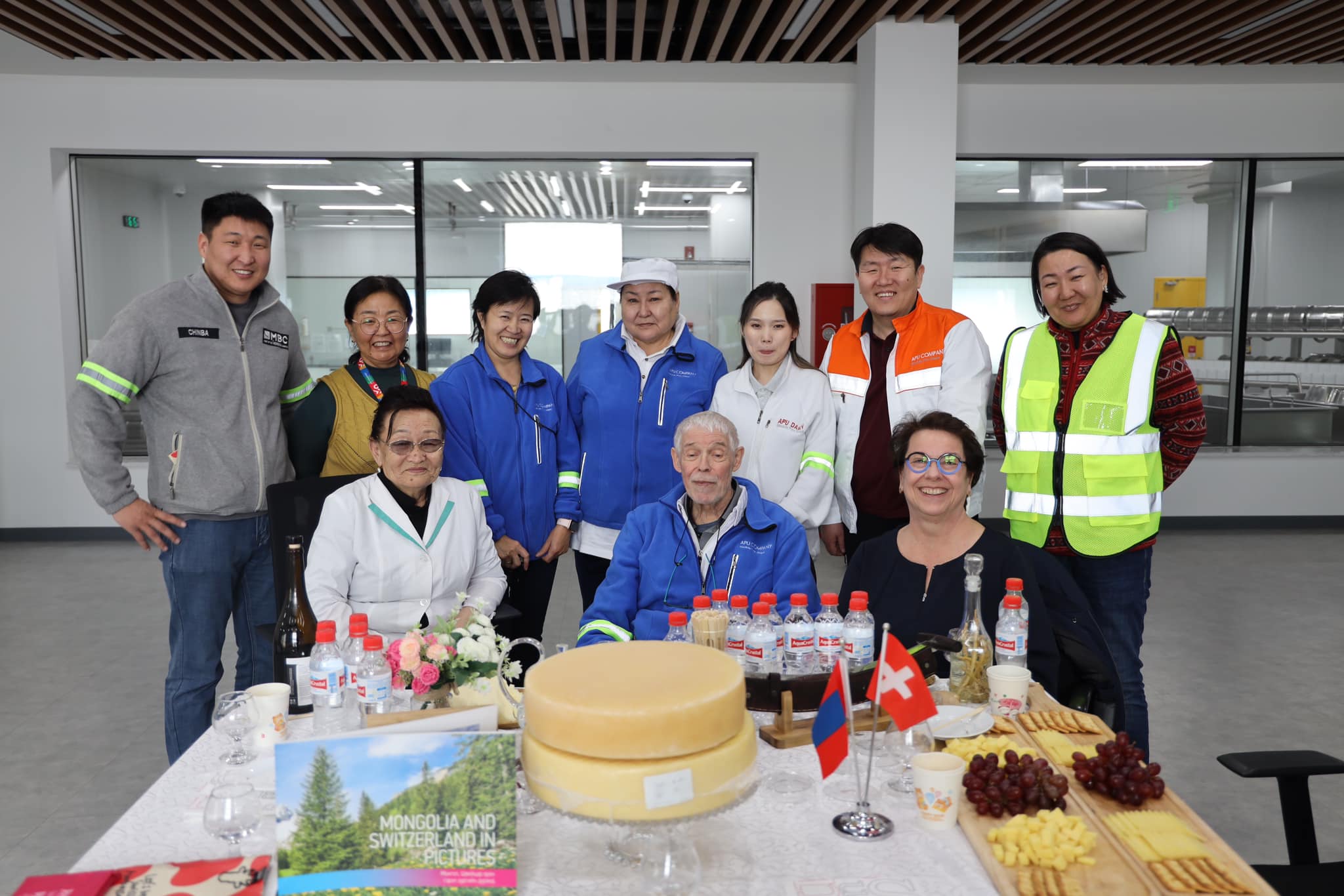 Swiss cheese expert Carlos Marbach making 'Friendship' cheese in Mongolia
