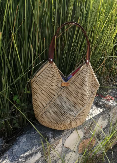 Shopperki - torebki ręcznie szydełkowane