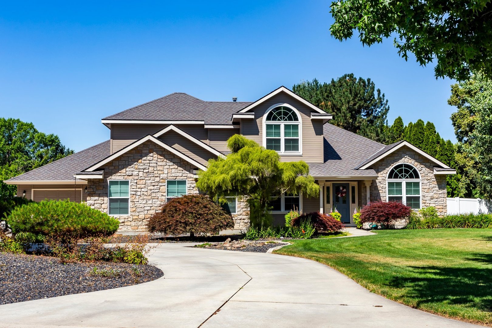 Eagle River, Idaho, USA - July 5th, 2025: Residential dwelling exterior