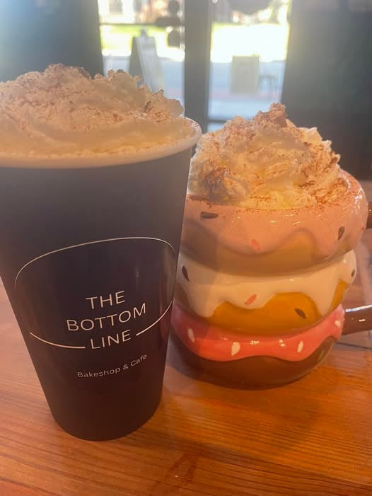 Seasonal coffee from The Bottom Line Bakeshop and Cafe