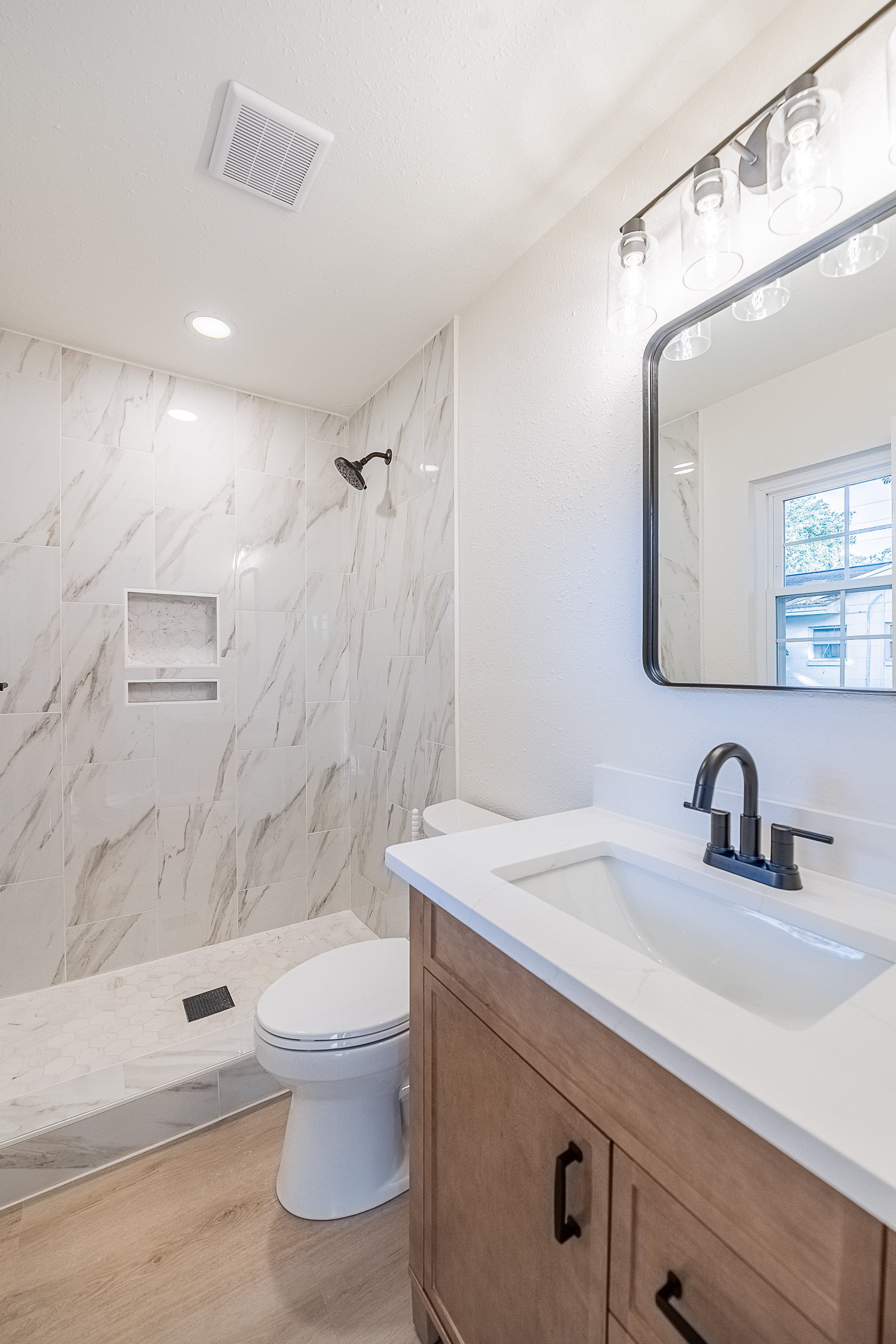 Master bathroom remodel - view 1