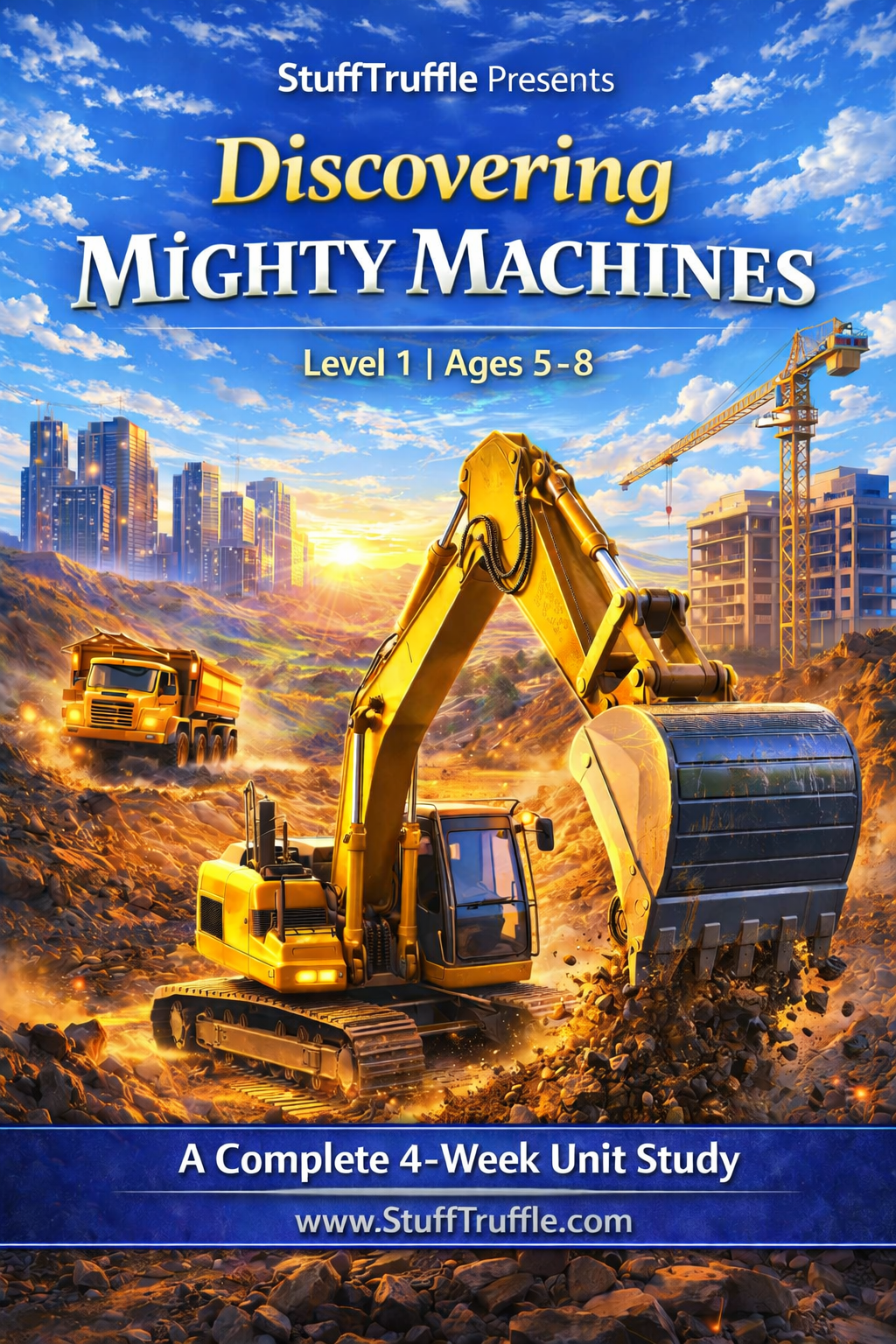 Mighty Machines Unit Study for Homeschool Ages 5-8