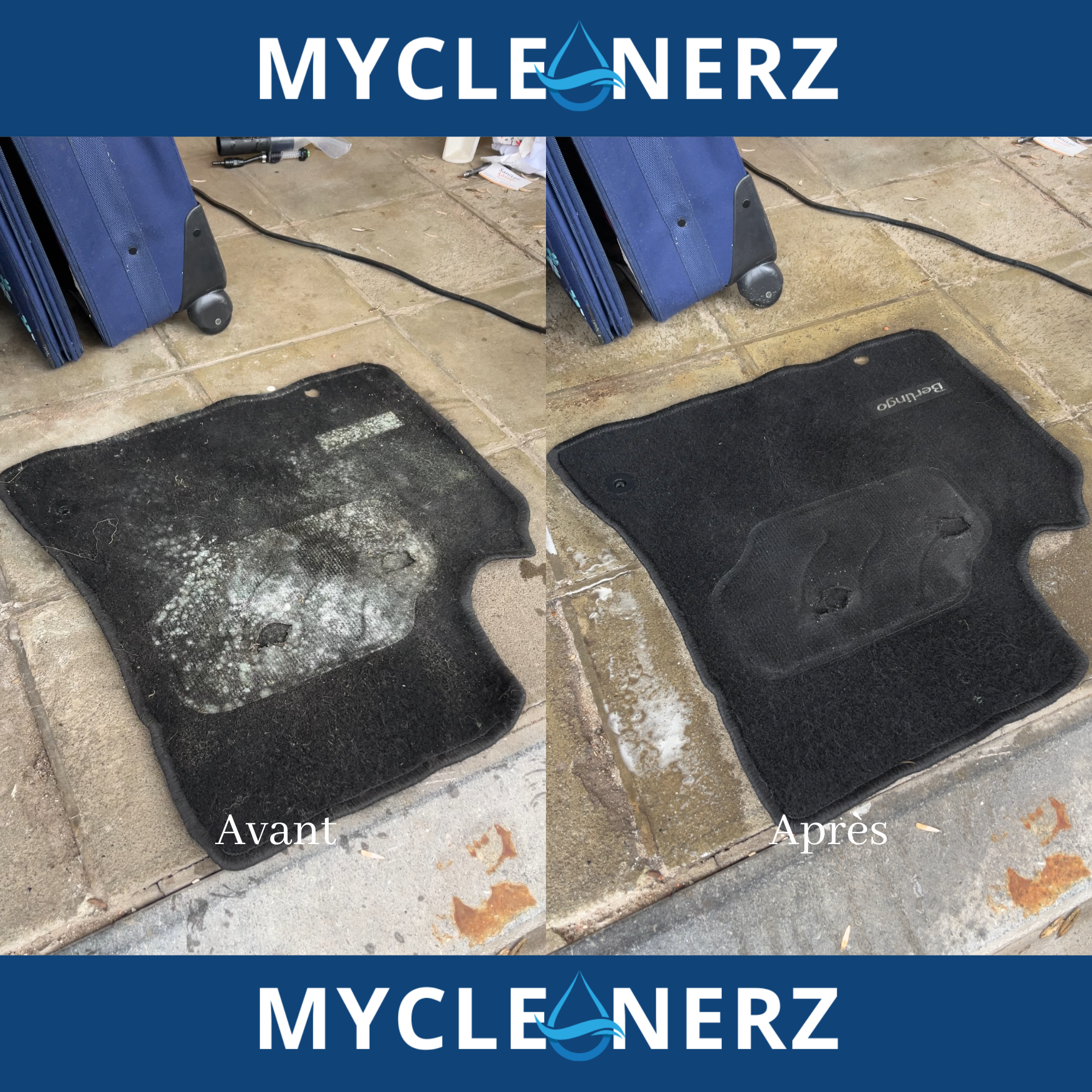 Before and after cleaning comparison