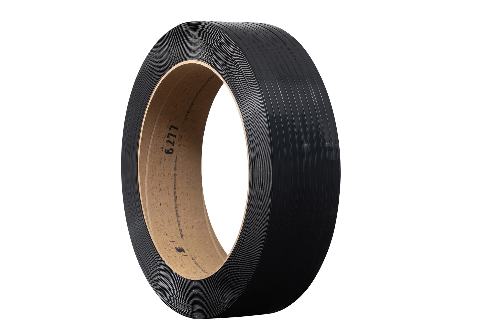 Fleje de poliéster negro en rollo