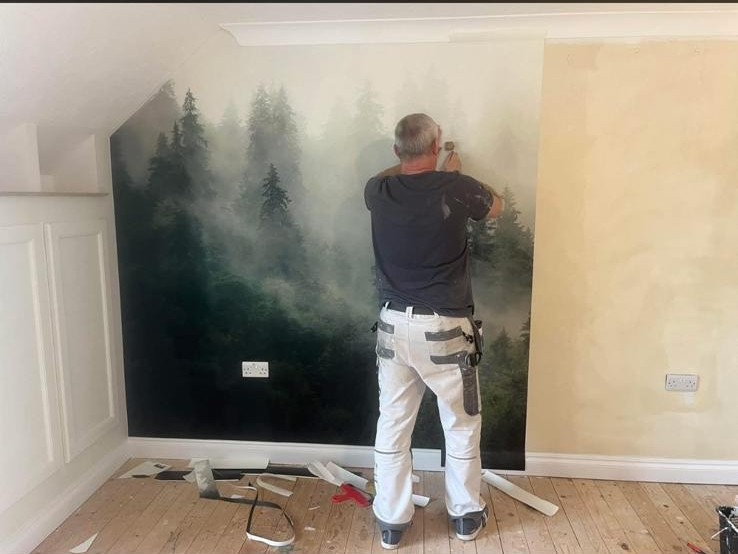 Completed painting and decorating project