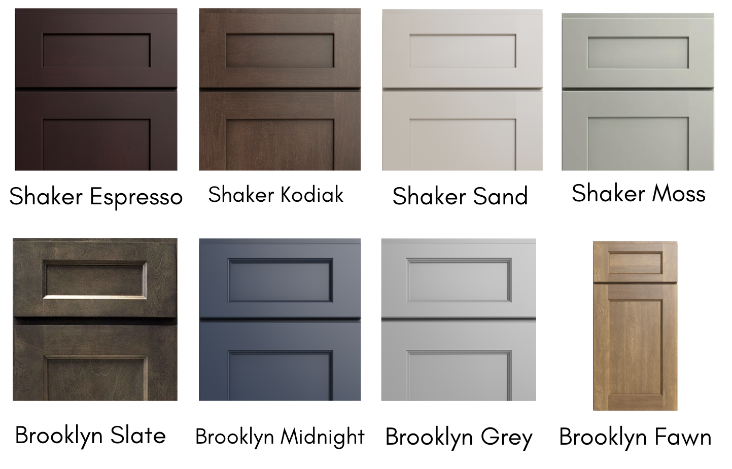 Shaker Style Colors