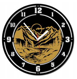 Zegar góry zachód pejzaż górski