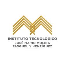 Logo of Instituto Tecnológico José Mario Molina Pasquel y Henríquez featuring stylized golden lines and text.