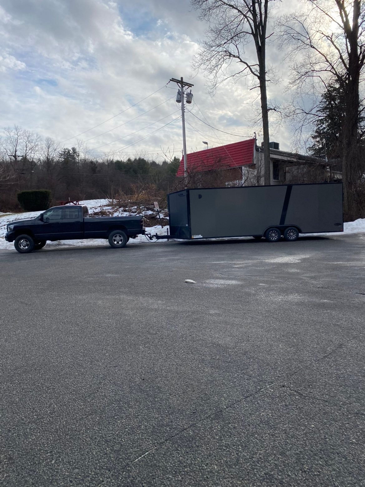 8.5x24 Enclosed Car Trailer