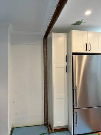 Before - Hallway before painting