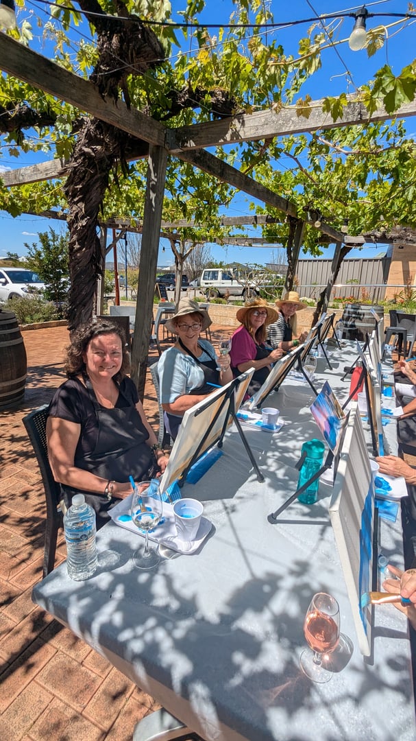 Paint and sip workshop at venue