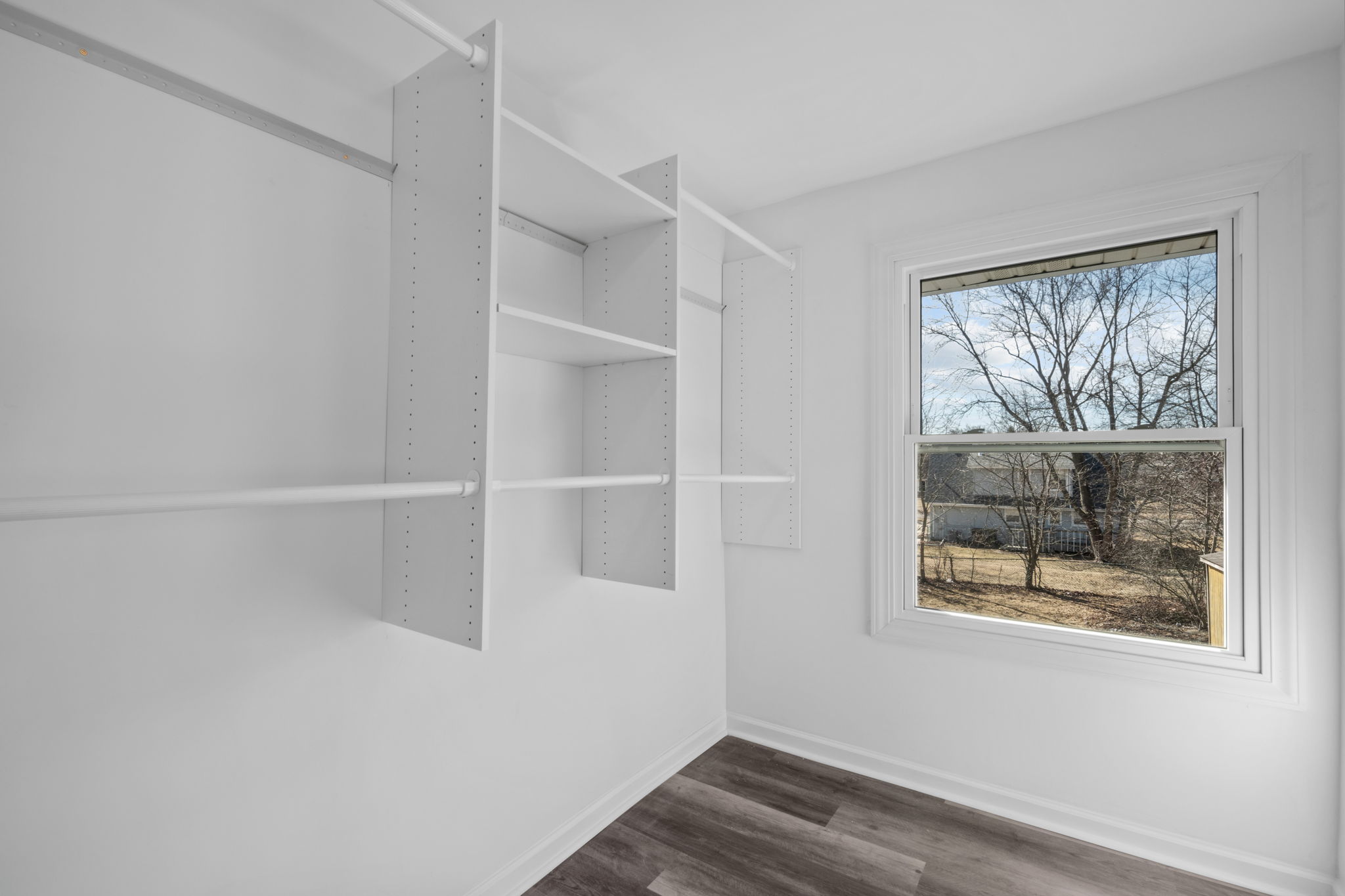 Home exterior sunset view