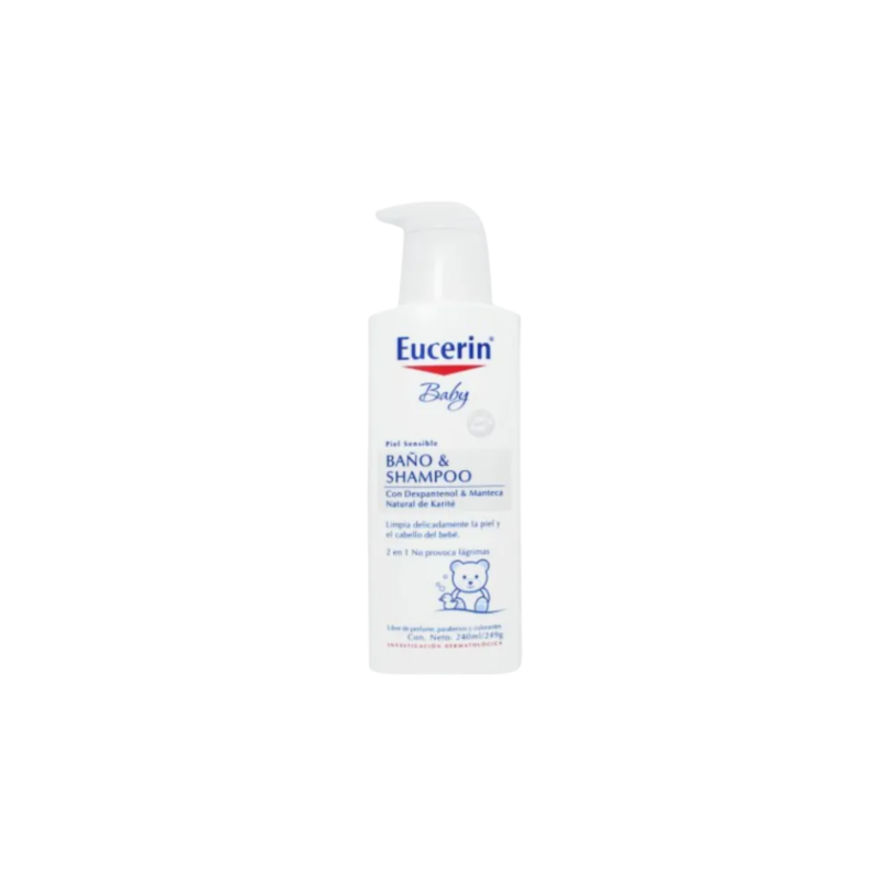 EUC. BABY & MOM BANO Y SHAMPOO PRESENTACION DE 240 ML