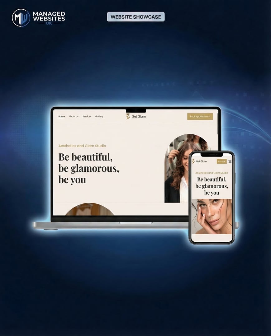 Get Glam Studio website preview