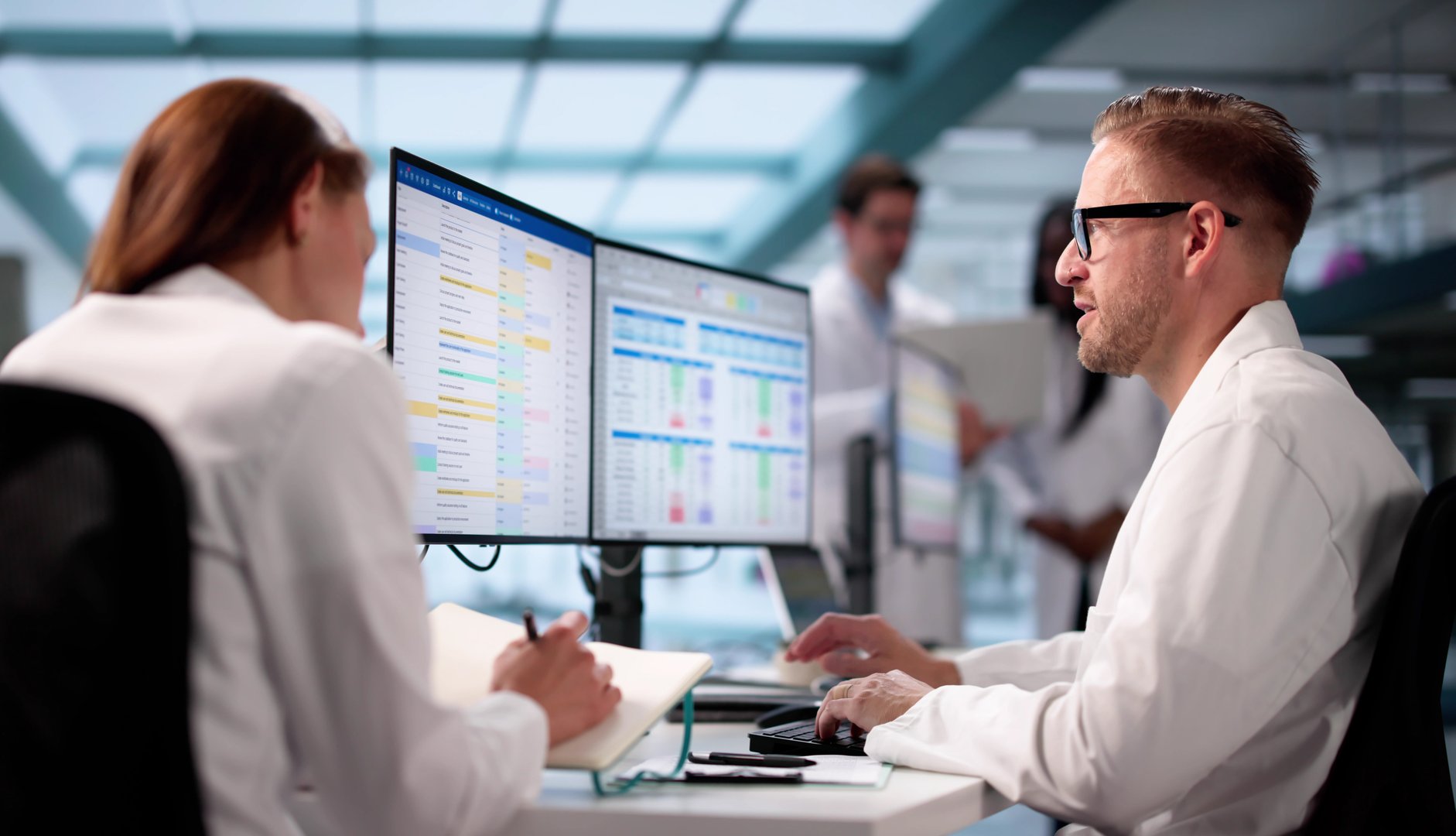 The Efficient Medical Billing Manager At The Hospital Office Working