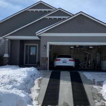 Driveway heated mats