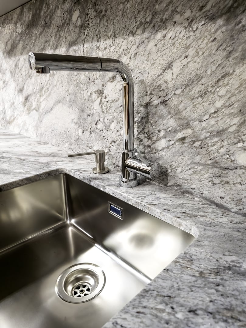 Detail of a kitchen decorated in a modern style