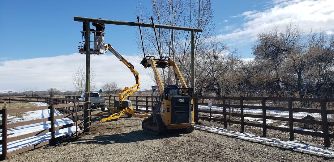 Fence installation work