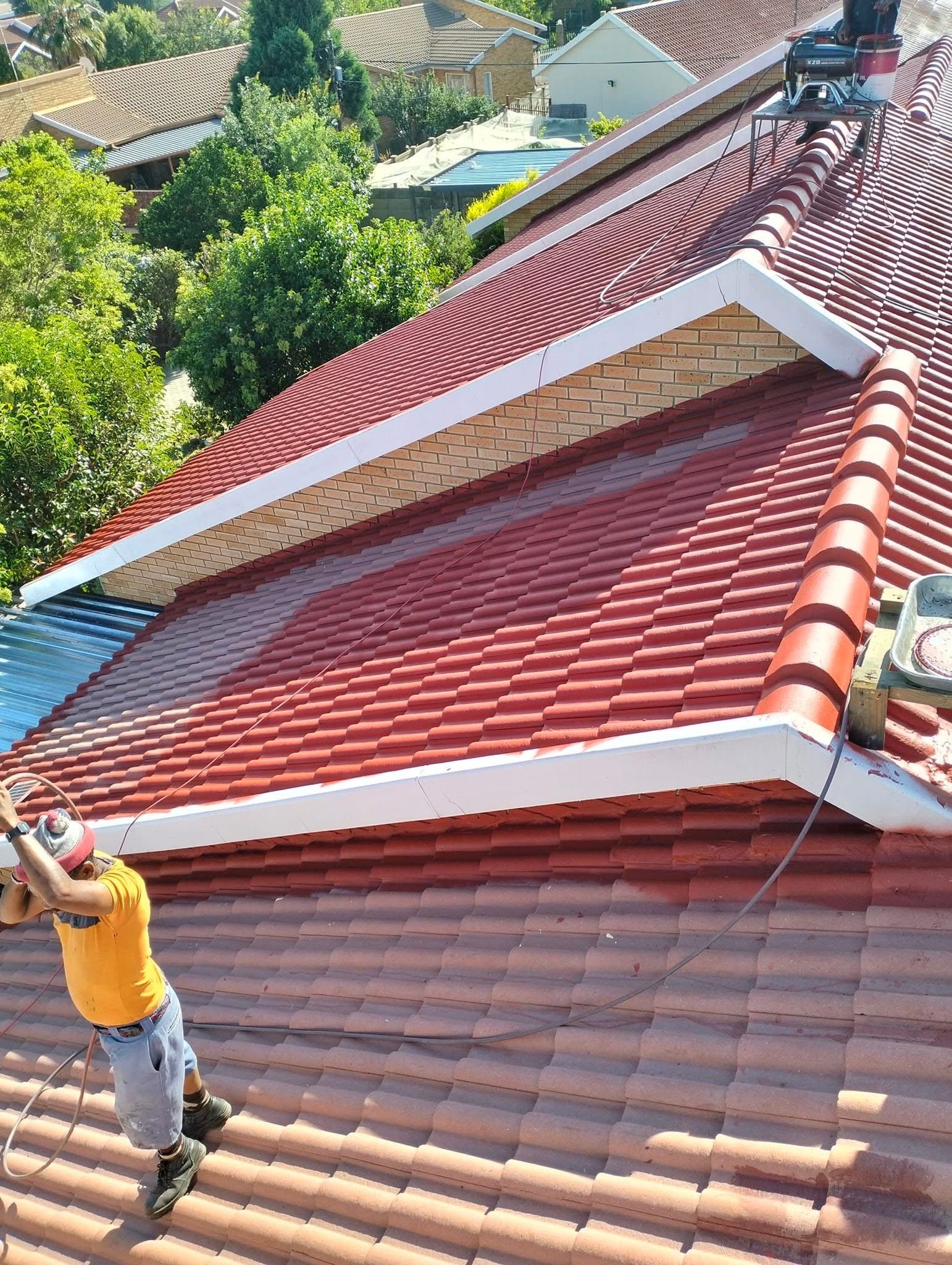 Roof painting project