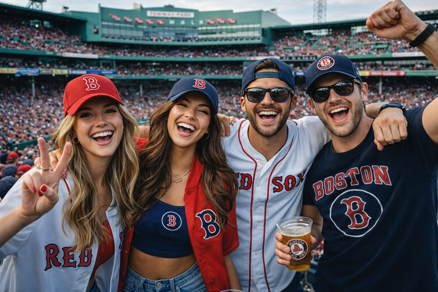 Boston Red Sox Fans at Fenway