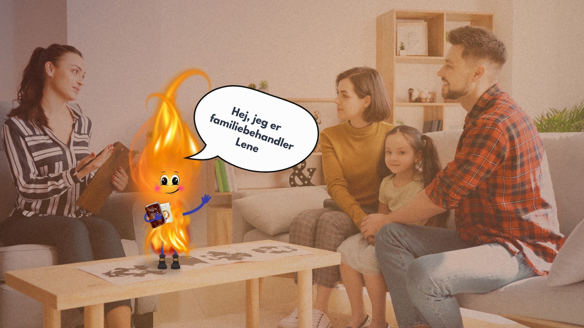 Fagperson med følelseskort