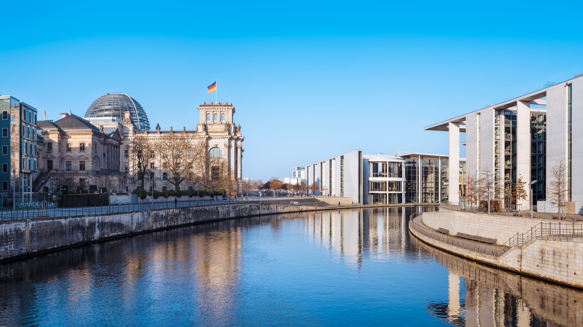 panoramic view of the administrative district of berlin