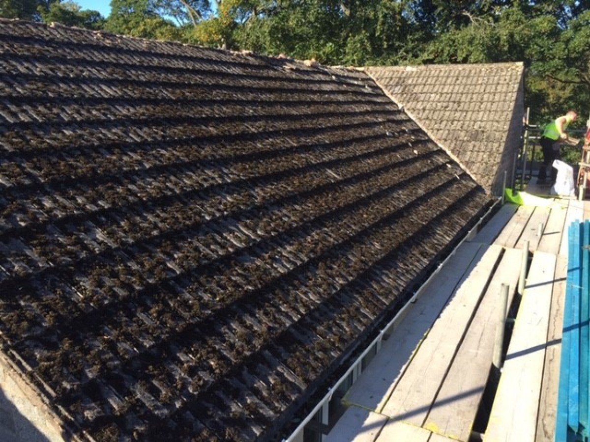 Old roof before renovation