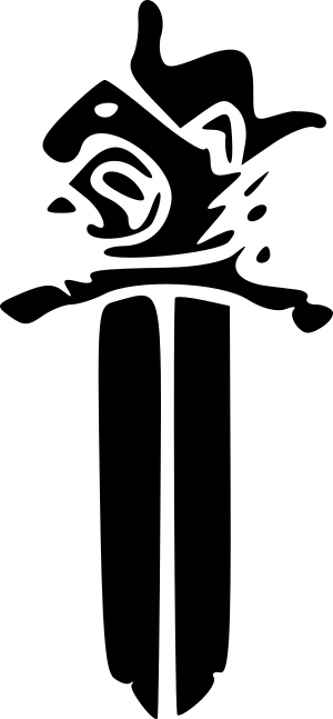 Stylized black and white illustration of a cactus with abstract patterns and shapes adorning its surface.