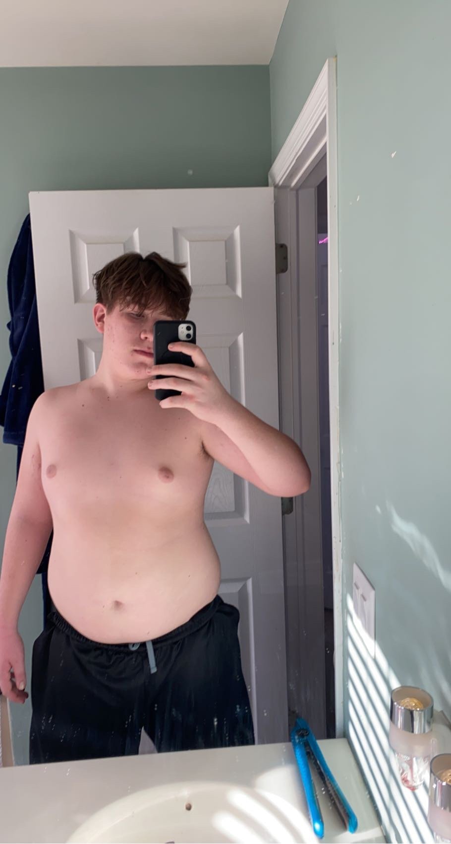 Before transformation - starting my fitness journey