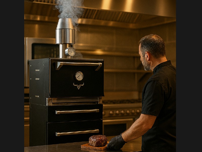 Horno de brasa profesional M100 - Transformando cocinas de restaurantes con eficiencia y sabor auténtico