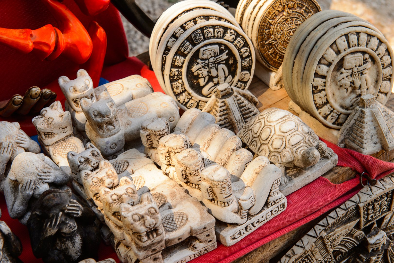 Authentic handcraft souvenirs of maya civilisation