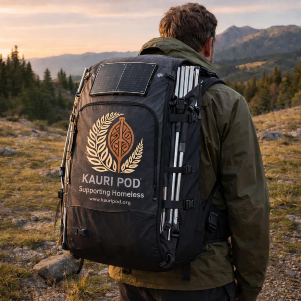 Solar powered survival shelter with USB charging capability