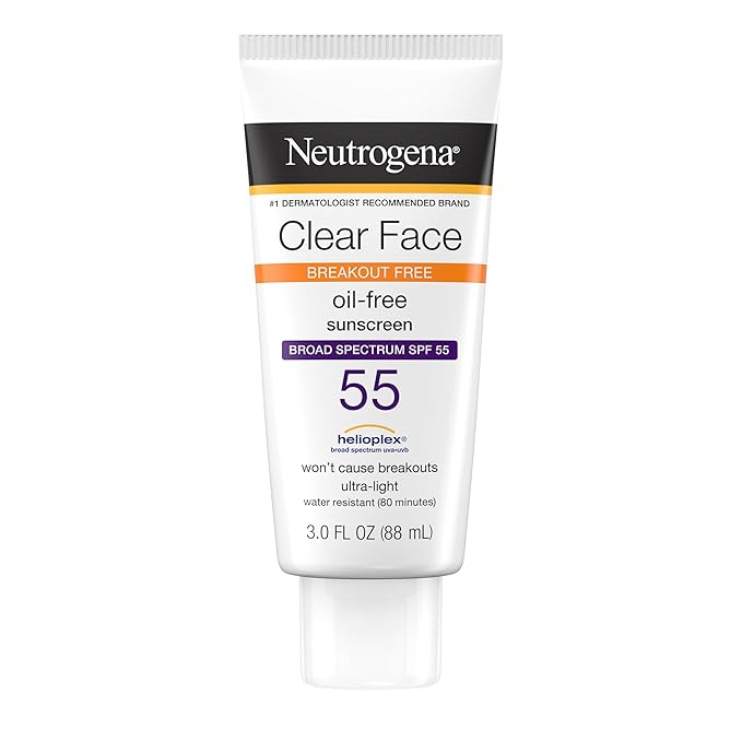 Neutrogena Clear Face Sunscreen SPF 55 product