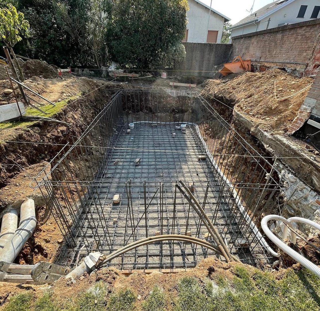 Progetto piscina di lusso completato - Vista panoramica