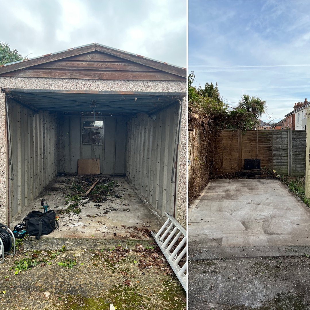 Garage demolition project