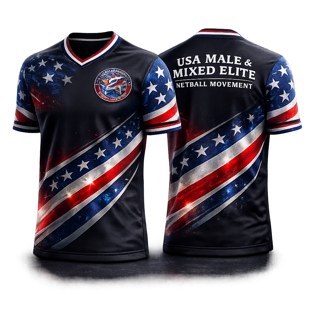 Official USA Men's Elite Netball Game Jersey