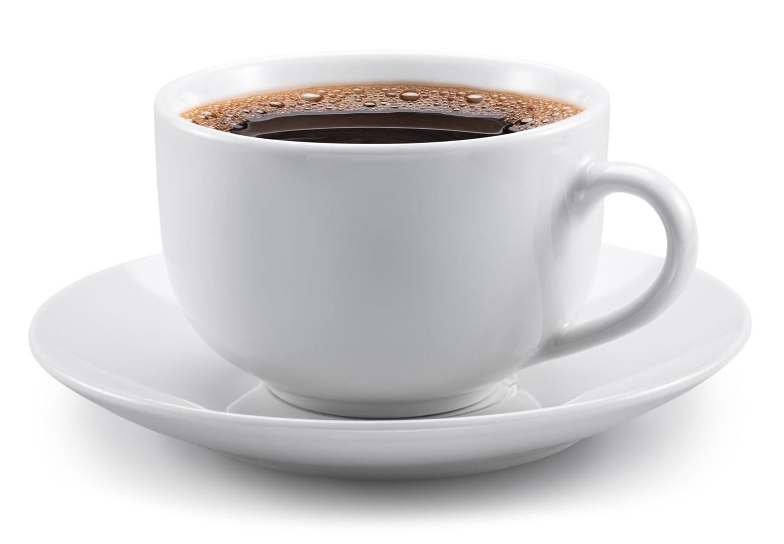 Cup of coffee isolated on white background. File contains clipping path.