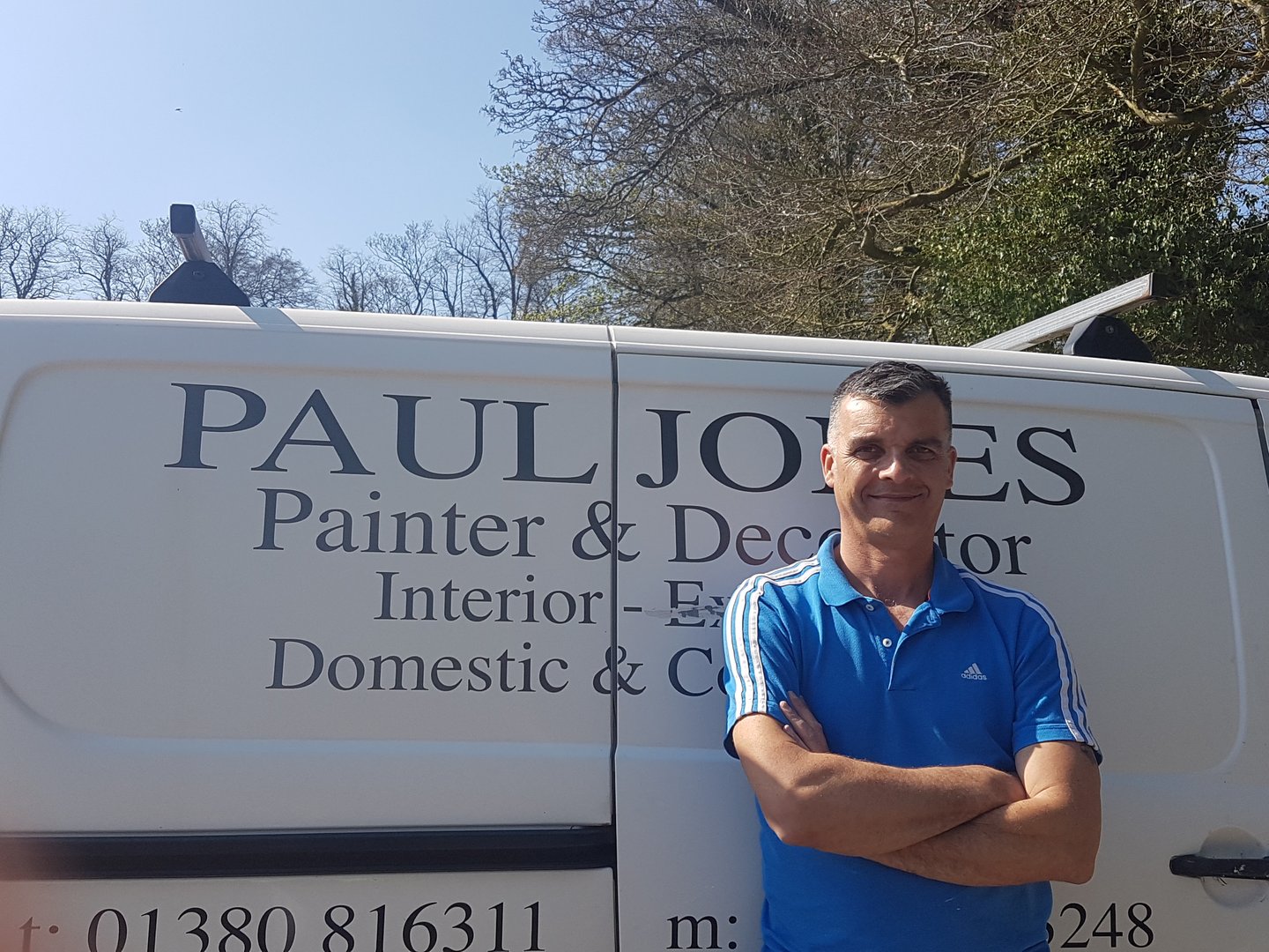 Paul Jones with professional painting van
