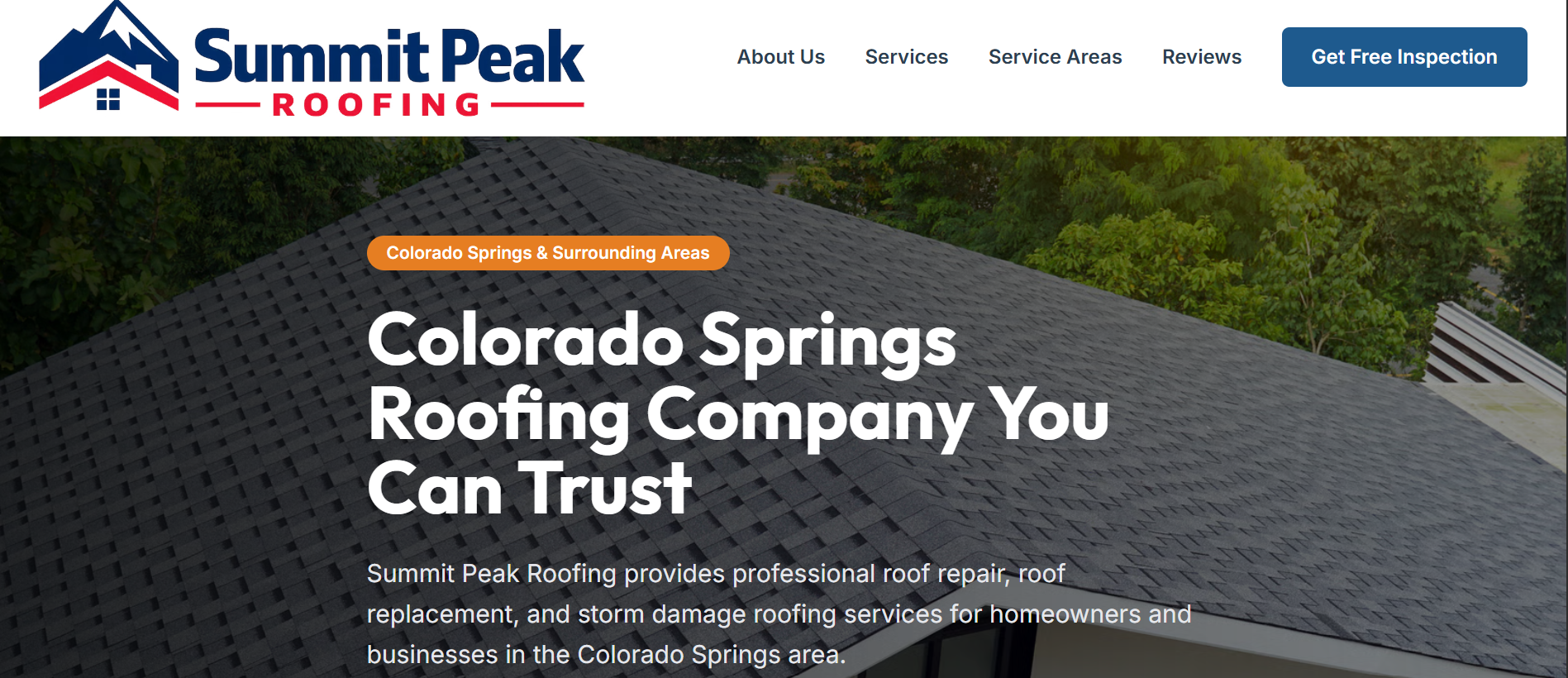 Summit Peak Roofing website demo