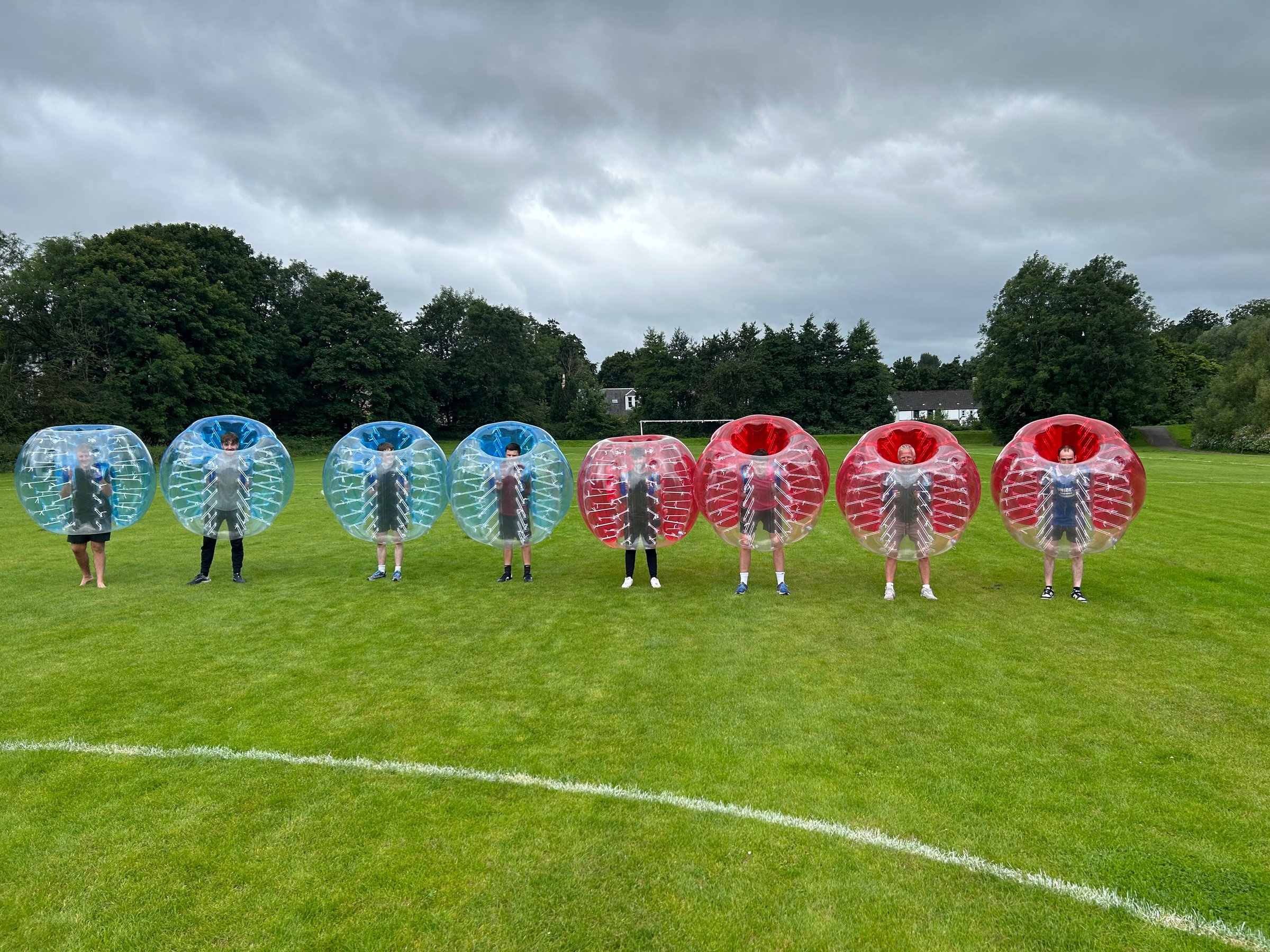Bubble football action shot from ProBubble Football