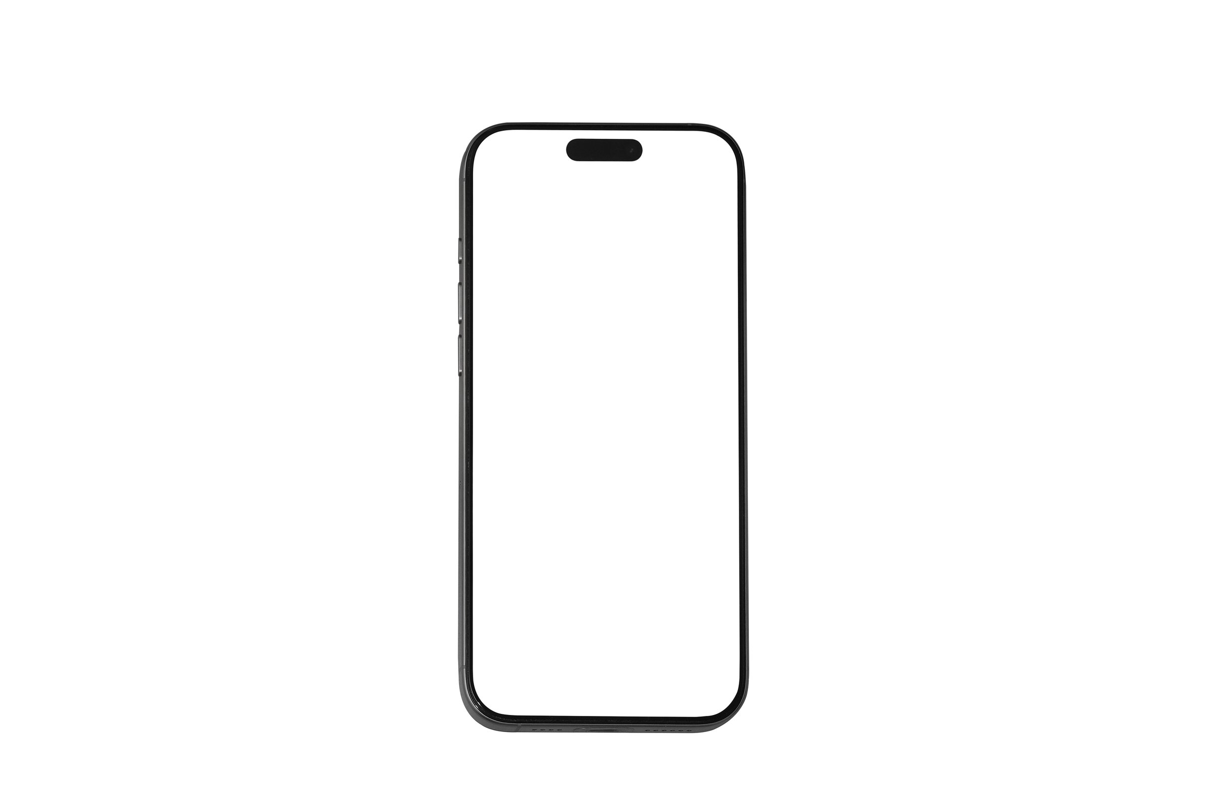 Smartphone Transparent PNG Image, Blank template for mockup , device front view shadow Mobile phone app user experience UX or app UX